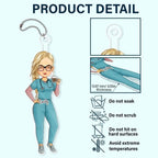 Nurse - Nurse Cartoon Vector - Personalized Acrylic Car Hanger car hanger The Next Custom Gift