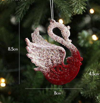 Christmas Creative Pendant Falling Snow Elk Township Nordic Light Luxury Polyfell Decoration