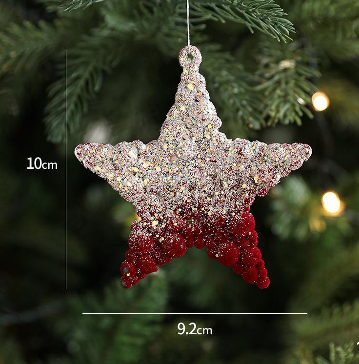 Christmas Creative Pendant Falling Snow Elk Township Nordic Light Luxury Polyfell Decoration