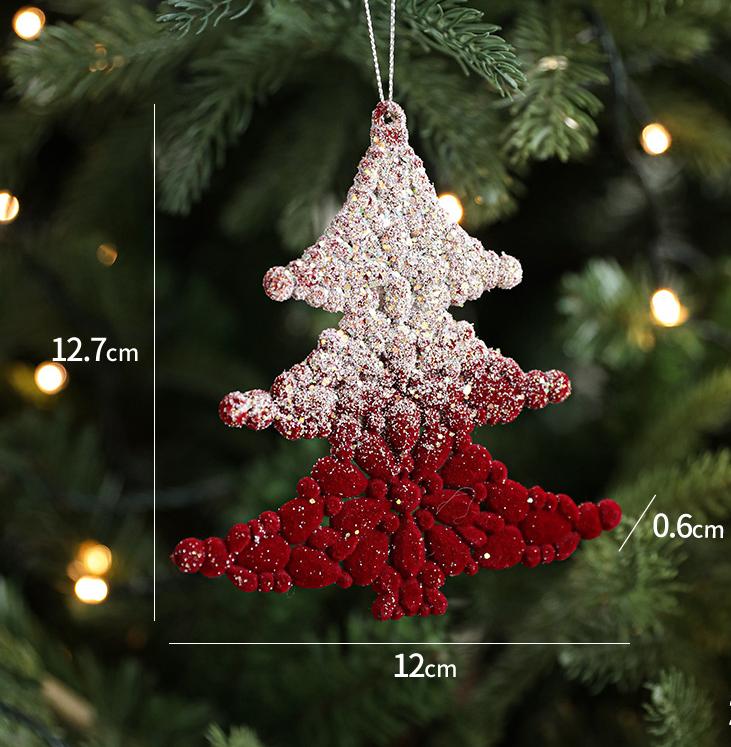 Christmas Creative Pendant Falling Snow Elk Township Nordic Light Luxury Polyfell Decoration