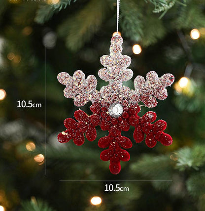 Christmas Creative Pendant Falling Snow Elk Township Nordic Light Luxury Polyfell Decoration