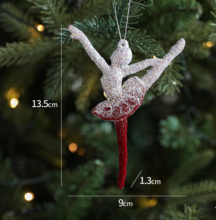 Christmas Creative Pendant Falling Snow Elk Township Nordic Light Luxury Polyfell Decoration