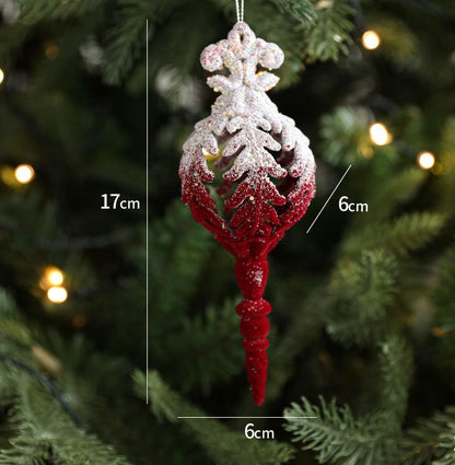 Christmas Creative Pendant Falling Snow Elk Township Nordic Light Luxury Polyfell Decoration