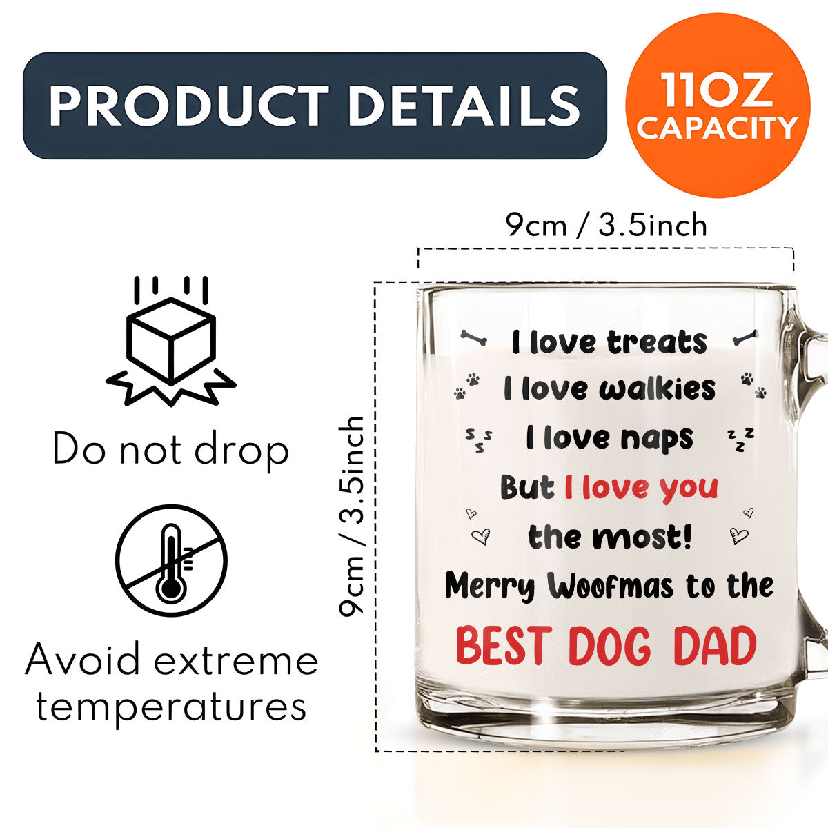 But I Love You The Most - Personalized Custom Glass Mug