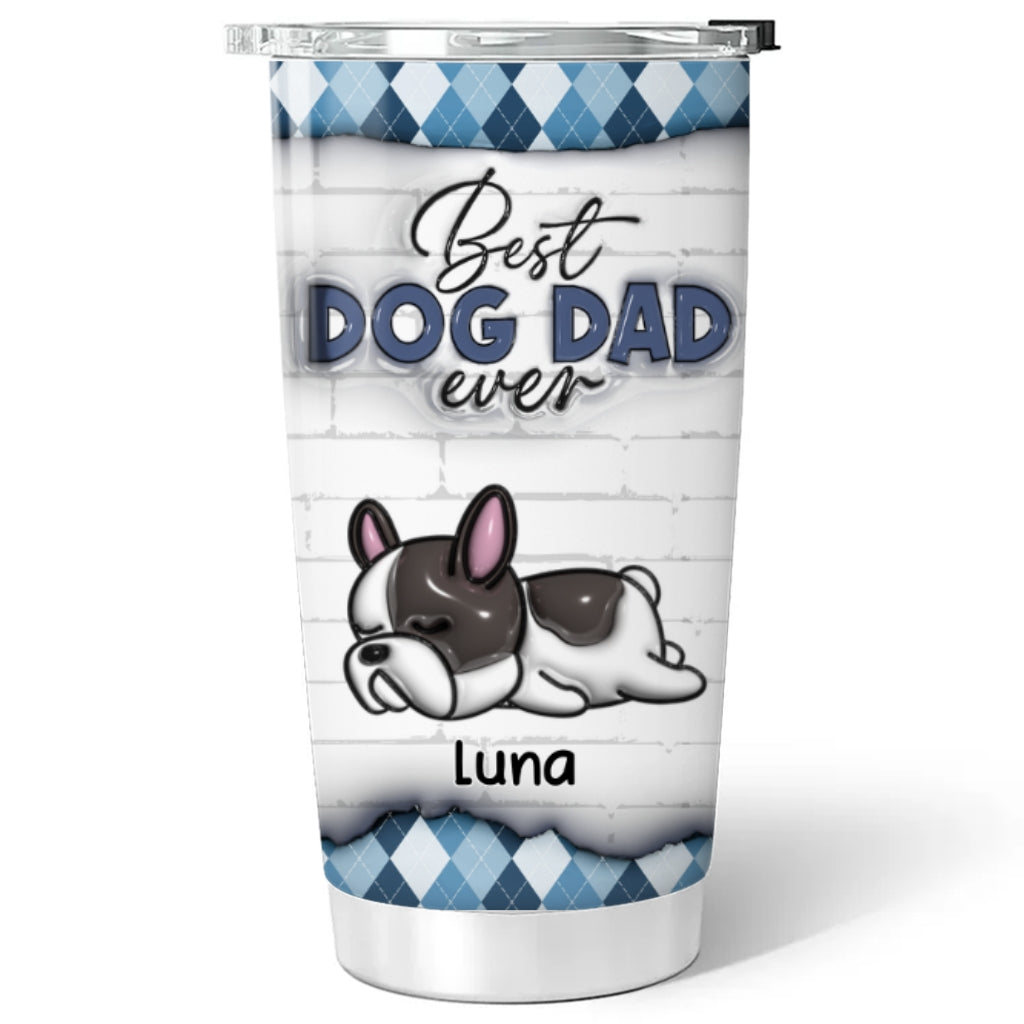 Best Dog Parents - Personalized Custom 3D Inflated Effect Tumbler