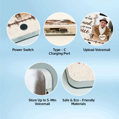 Always With You Custom Photo Voice Message Memorial Keepsake Personalized Music Fridge Magnet