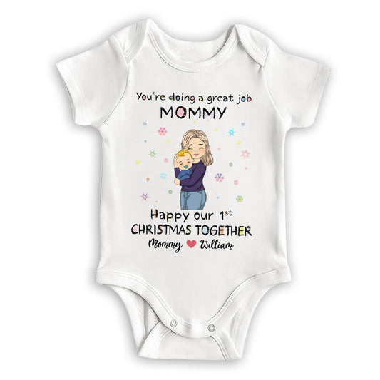 You're Doing A Great Job Merry Christmas - Personalized Custom Baby Onesie