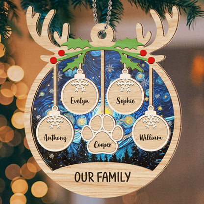 Family Charm - Personalized Custom Suncatcher Ornament