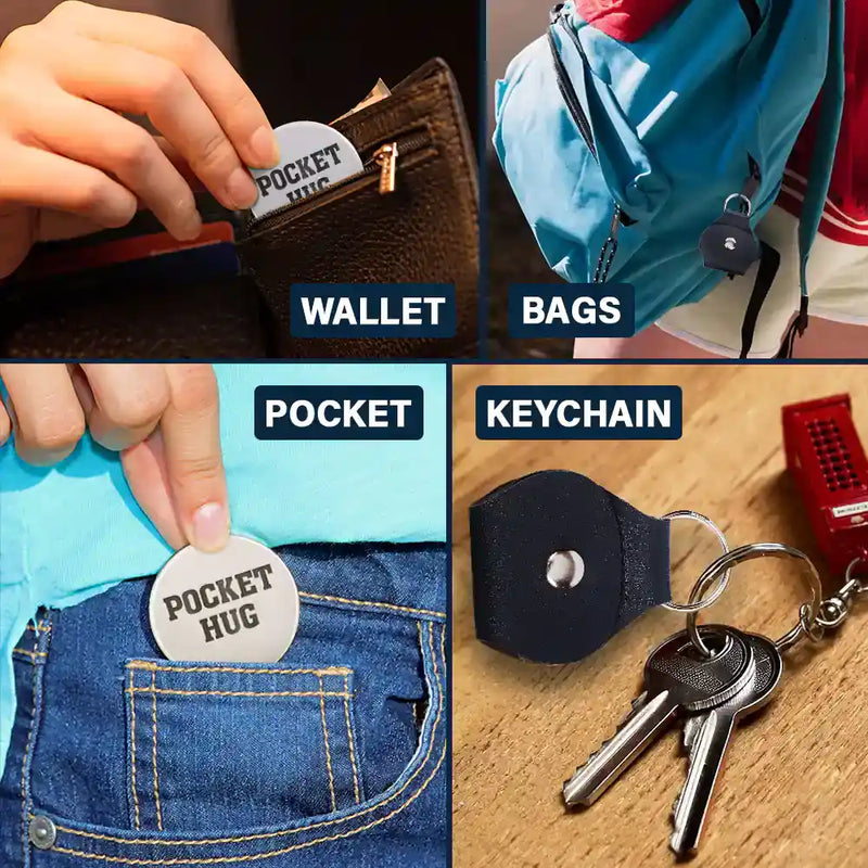 Once A Brother Always A Brother - Personalized Leather Pocket Hug