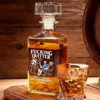 Oops I Mean Happy Retirement - Personalized Square Whiskey Bottle