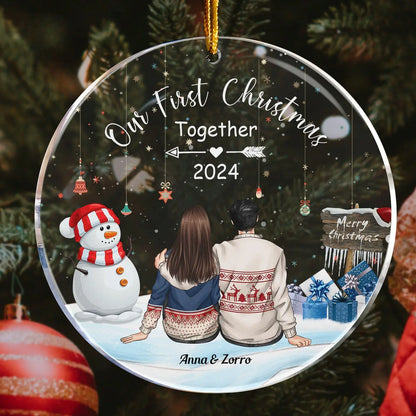 Our First Christmas Together - Personalized First Christmas Ornament Ornament The Next Custom Gift