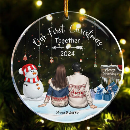 Our First Christmas Together - Personalized First Christmas Ornament Ornament The Next Custom Gift