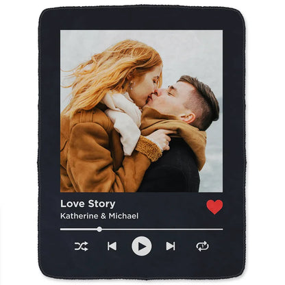 Our Love Keepsake - Personalized Fleece Blanket, Sherpa Blanket