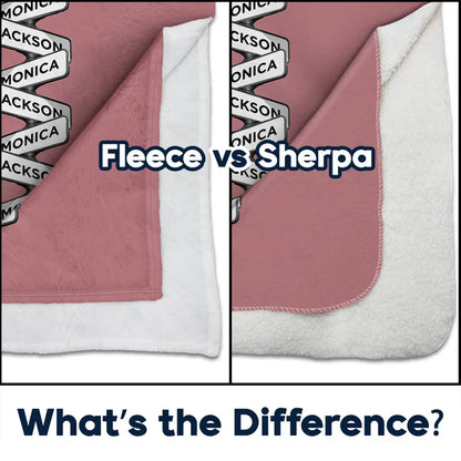 Our Love Keepsake - Personalized Fleece Blanket, Sherpa Blanket