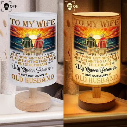 Our Home Ain't Castle - Personalized Fabric Lamp