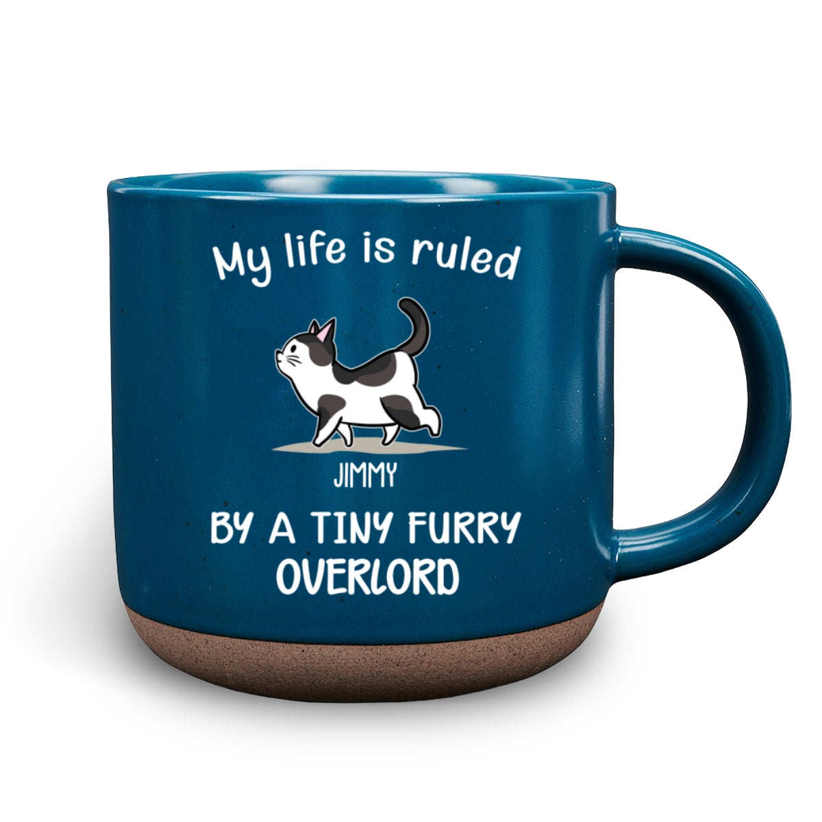 Ruled By Tiny Furry Overlords - Personalized Custom Pottery Mug