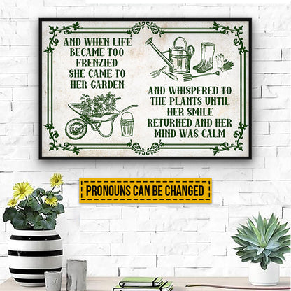 Personalized Gardening Life Became Too Frenzied Custom Poster