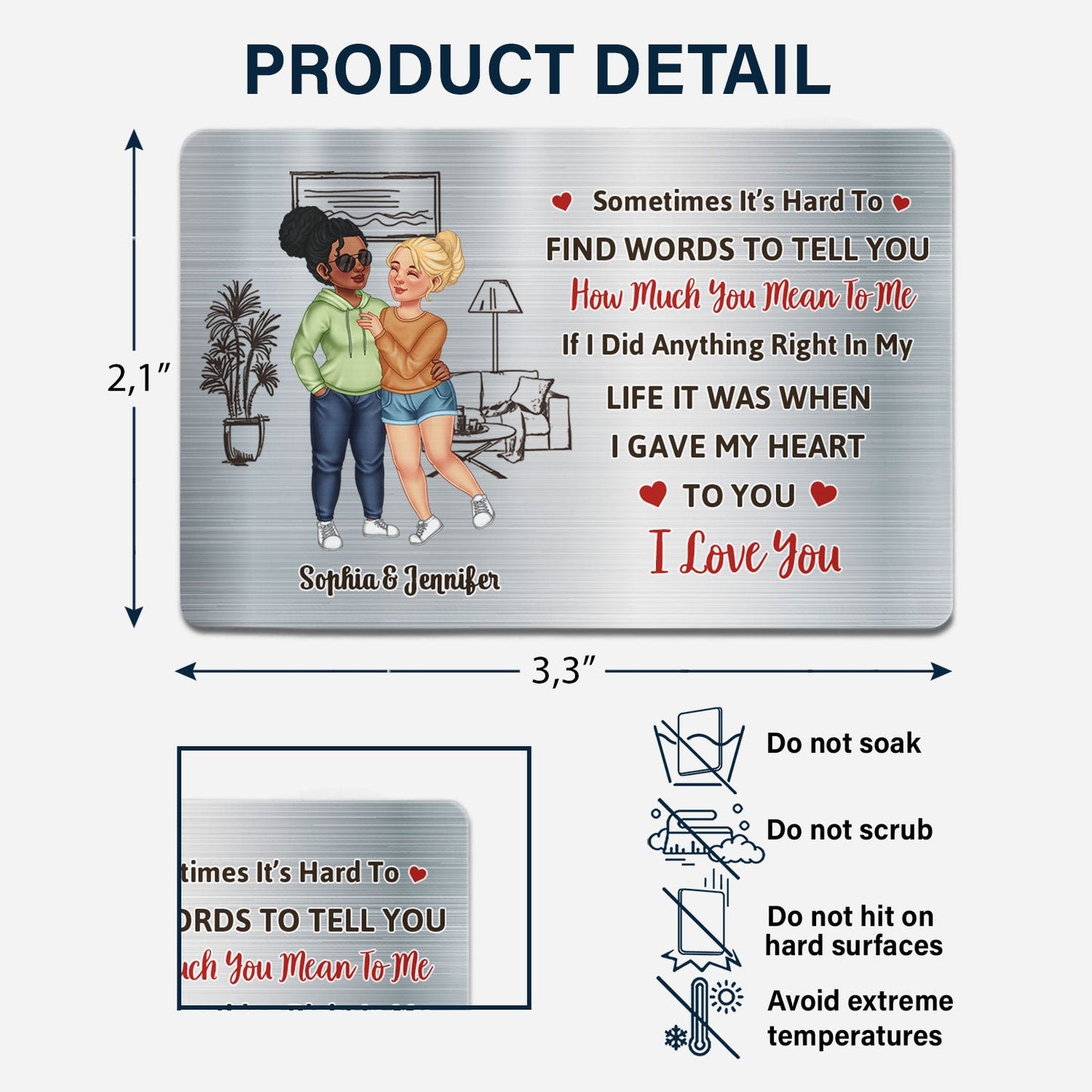 If I Did Everything Right In My Life - Gift For Couples - Personalized Aluminum Wallet Card