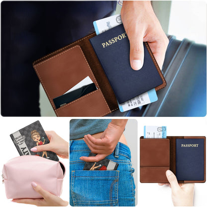 Collect Moments Not Things - Gift For Travellers, Travelling Lovers, Him, Her - Personalized Passport Cover, Passport Holder