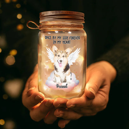 Custom Photo Your Light Will Always Shine - Memorial Gift For Pet Lovers, Dog Lovers, Cat Lovers - Personalized Mason Jar Light