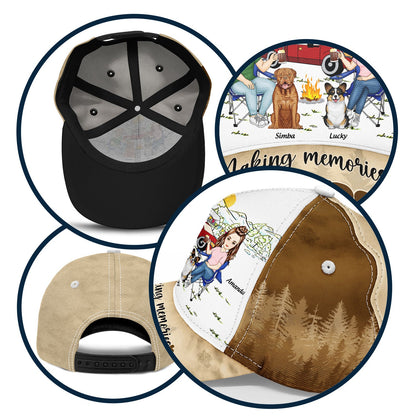 Happy Campers - Gift For Couples Love Camping With Dog - Personalized Classic Cap