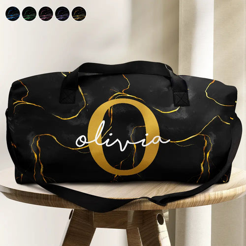 Letter Monogram Aesthetic Style - Personalized Duffle Bag