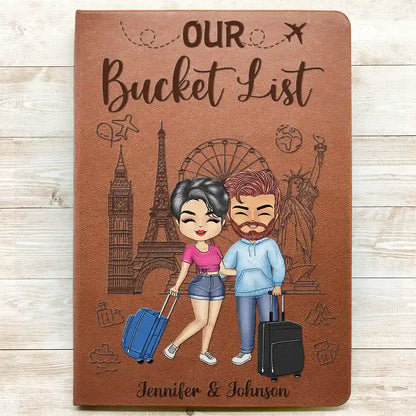 Our Adventure Book Travel Couples - Personalized Leather Journal