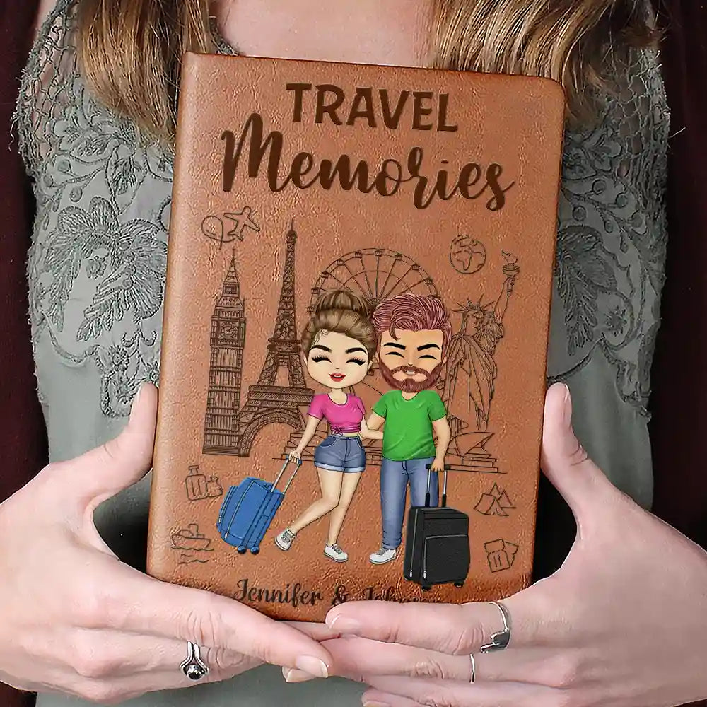 Our Adventure Book Travel Couples - Personalized Leather Journal