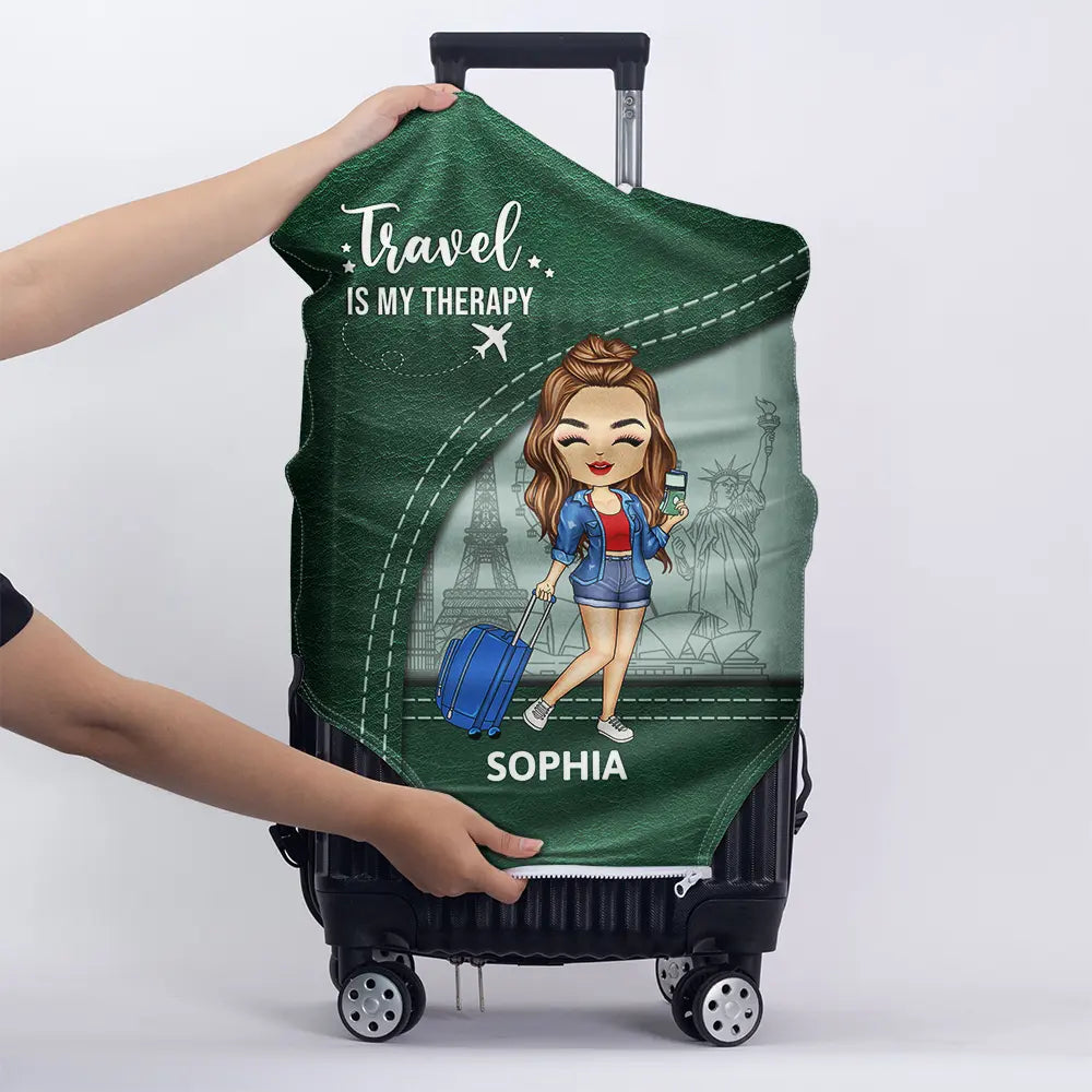 Collect Moments Not Things - Personalized Luggage Cover