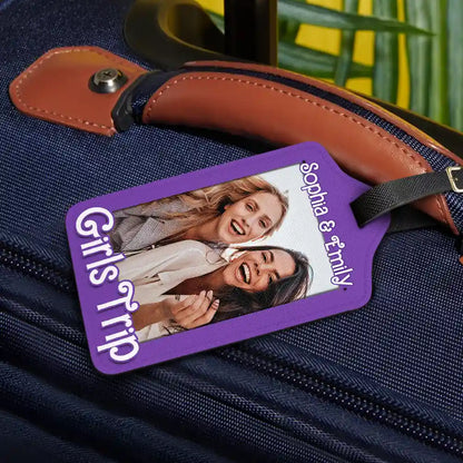 Custom Photo Girls Trip - Personalized Luggage Tag