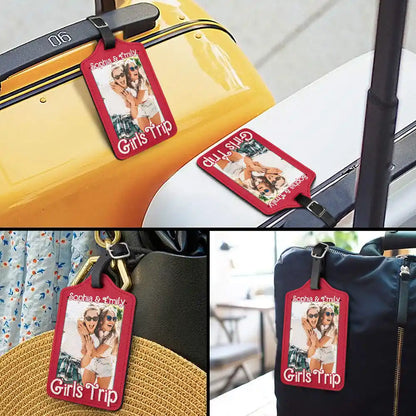 Custom Photo Girls Trip - Personalized Luggage Tag