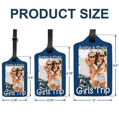 Custom Photo Girls Trip - Personalized Luggage Tag