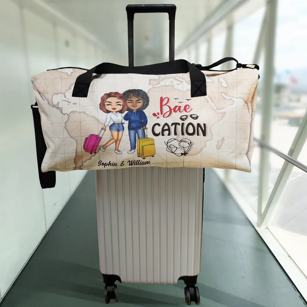 Travel Couples Bae Cation - Personalized Duffle Bag
