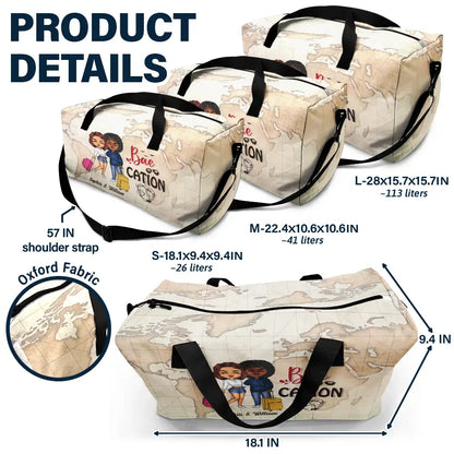 Travel Couples Bae Cation - Personalized Duffle Bag