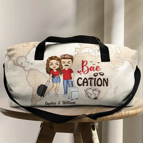 Travel Couples Bae Cation - Personalized Duffle Bag