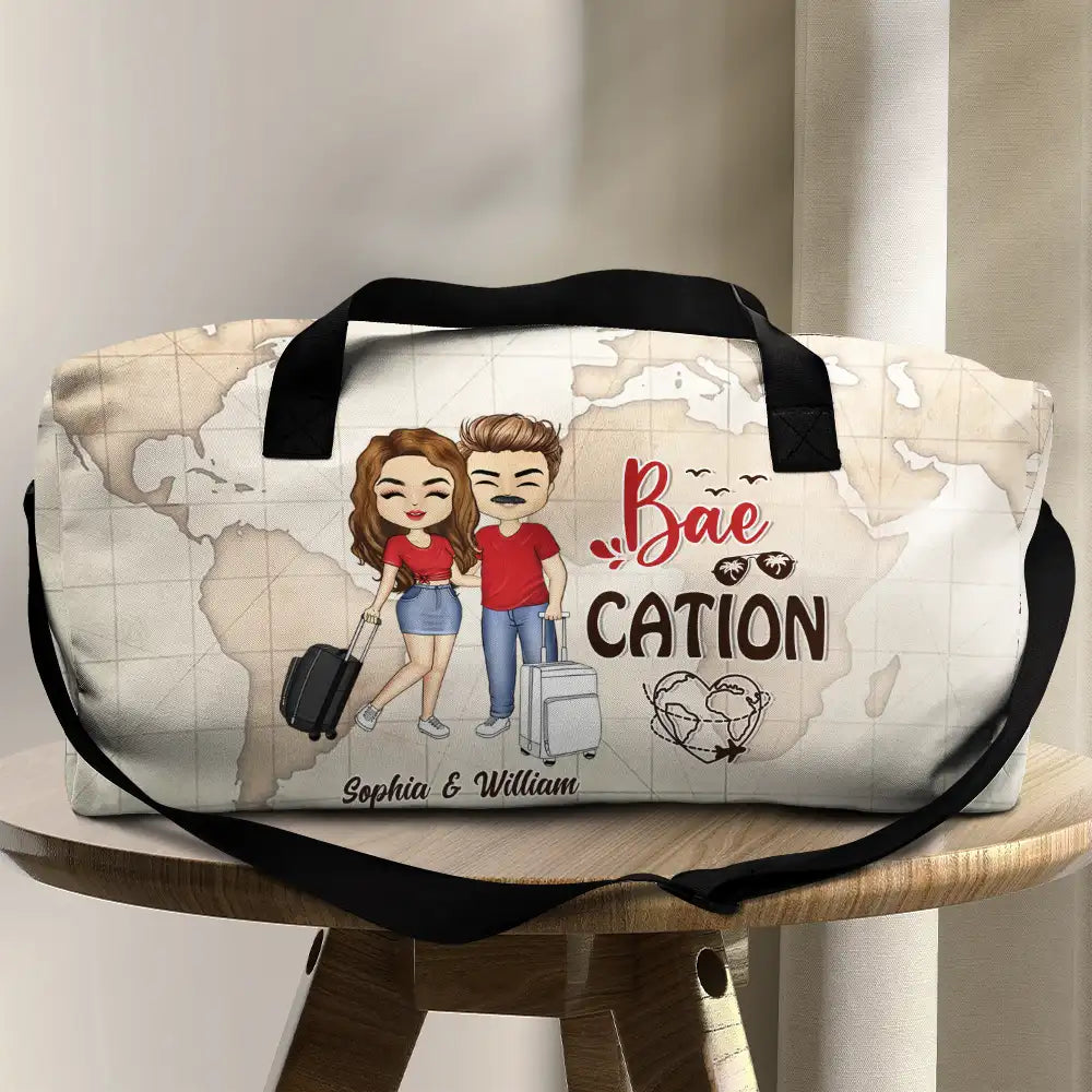 Travel Couples Bae Cation - Personalized Duffle Bag