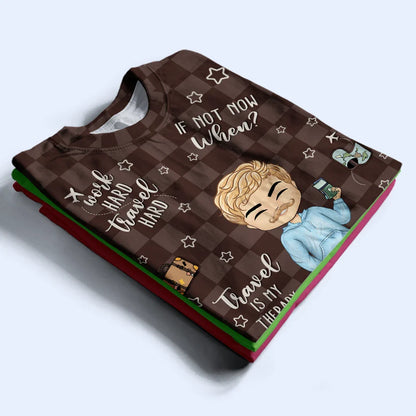 Travel Is My Therapy - Personalized Full Print T Shirt