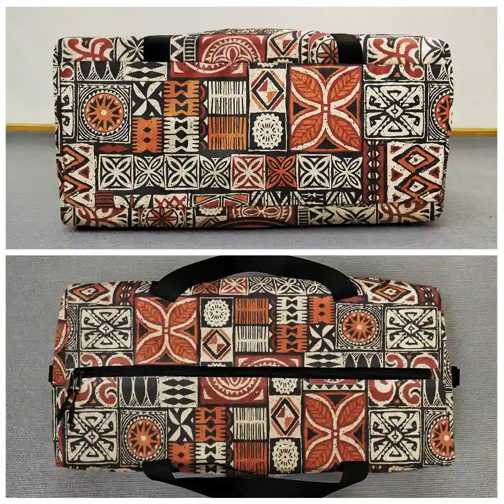 Monogram Name Tribal Pattern - Personalized Duffle Bag