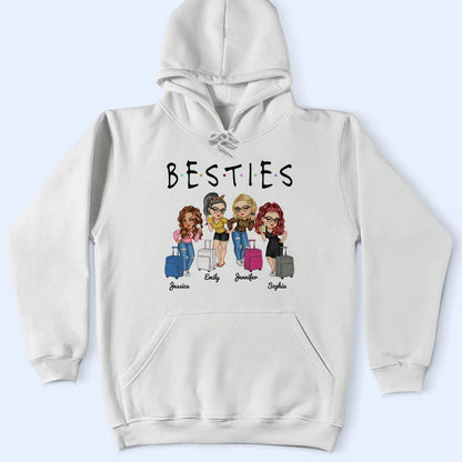 Sistas Besties Travel Together - Personalized T Shirt