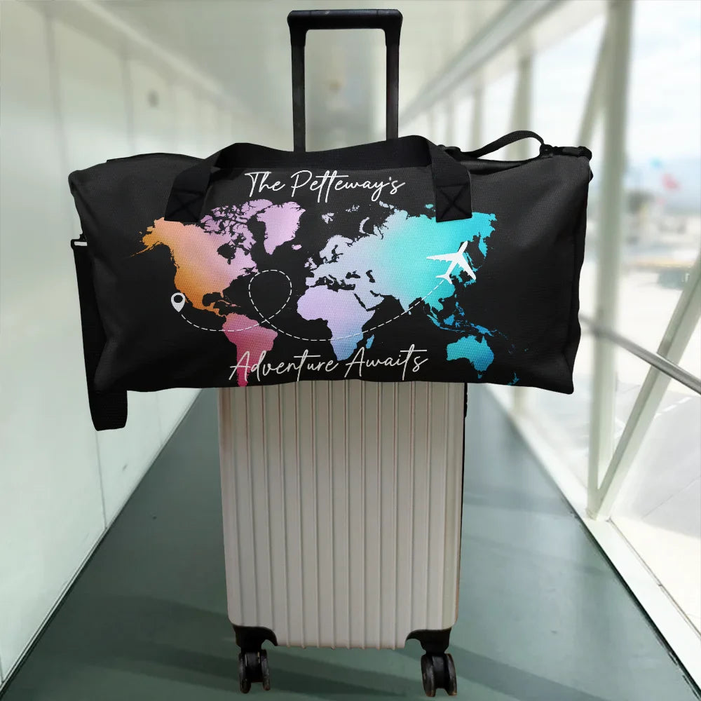 Our Family's Adventure Awaits - Personalized Duffle Bag