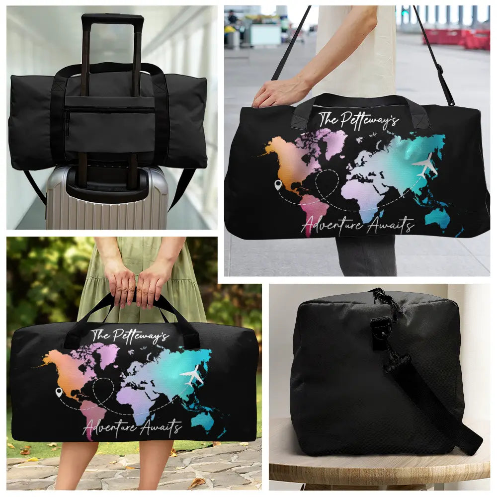 Our Family's Adventure Awaits - Personalized Duffle Bag