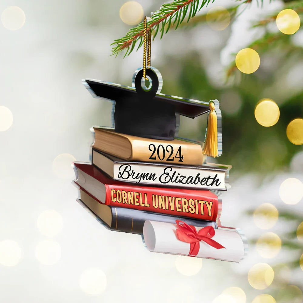 School Graduation - Personalized Custom Shaped Acrylic Ornament