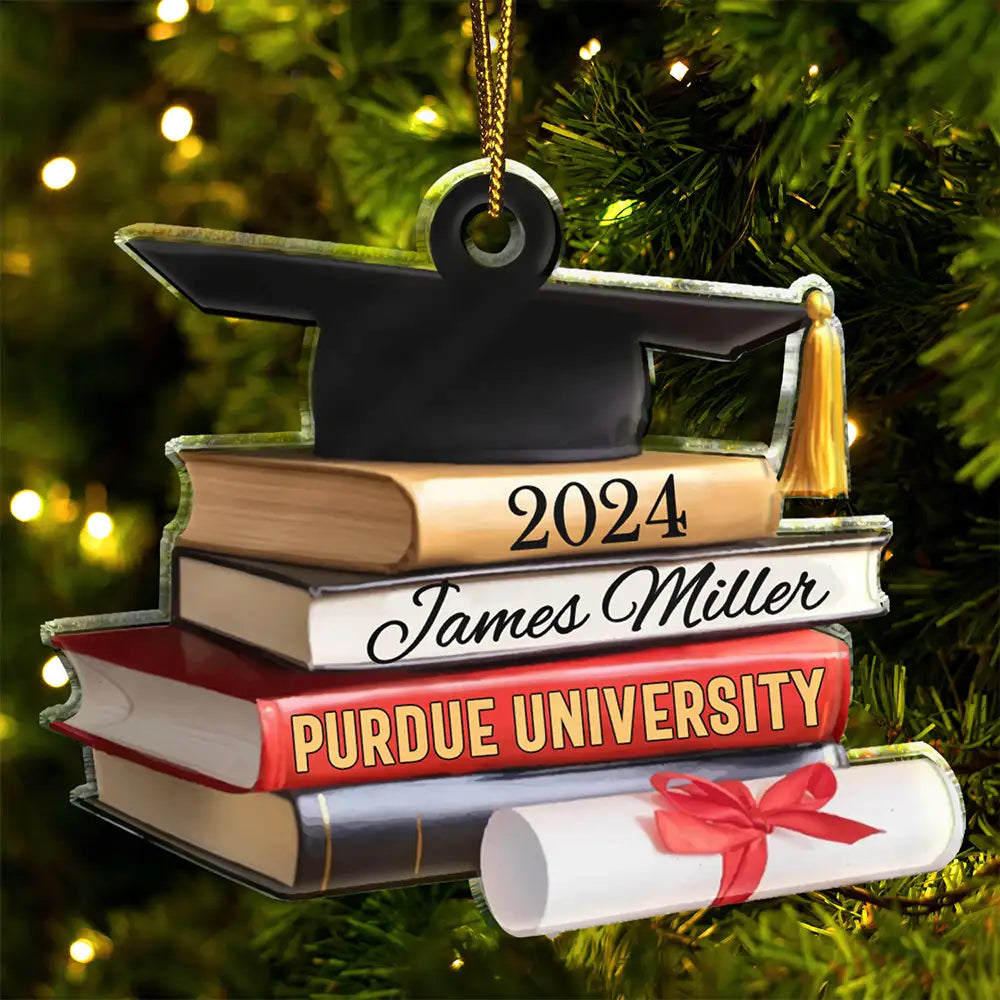 School Graduation - Personalized Custom Shaped Acrylic Ornament