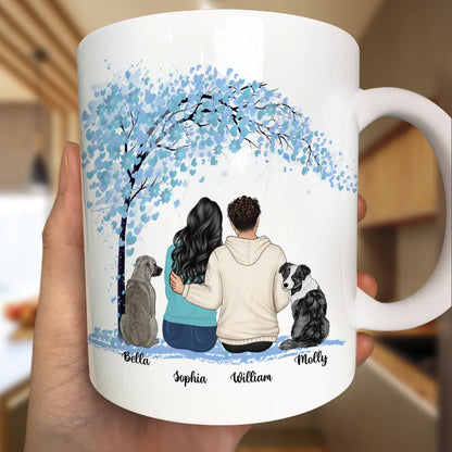 You & Me And The Dogs - Personalized Mug