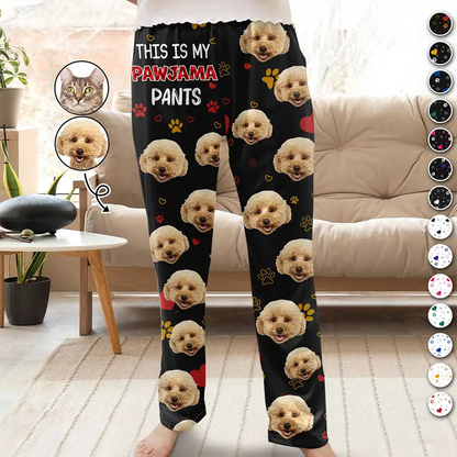 Custom Photo Dog Cat Pet This Is My Pawjama Pants - Personalized Pajama Pants