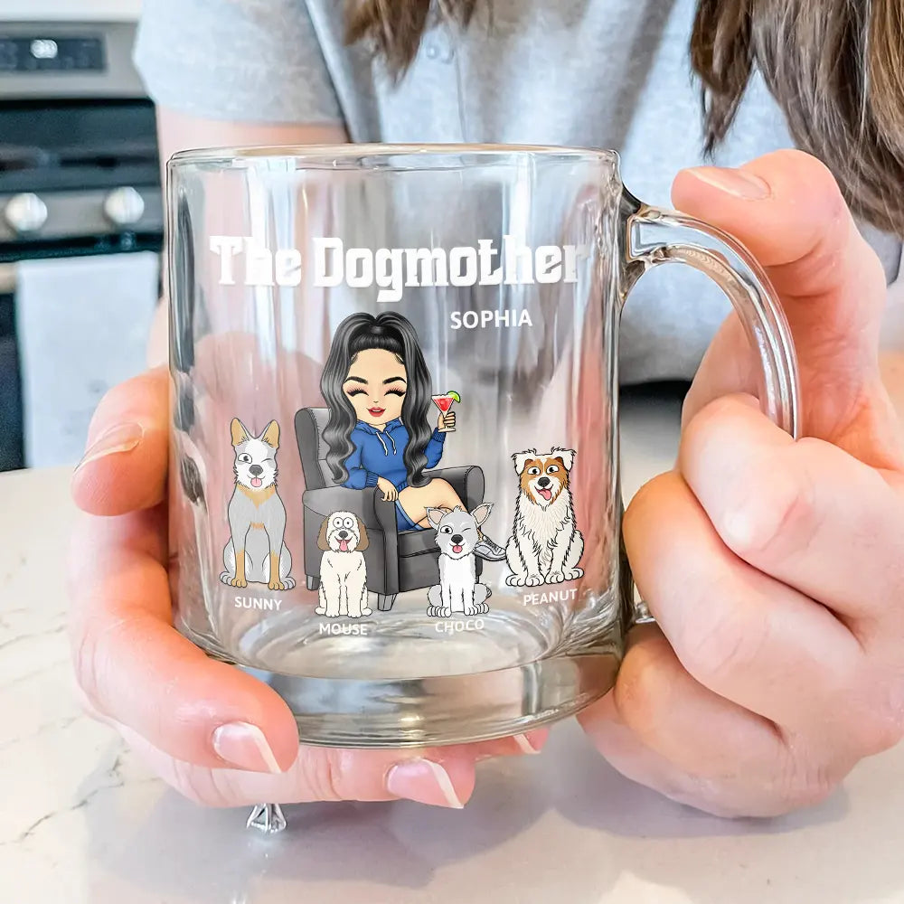 The Dog Mother - Personalized Glass Mug