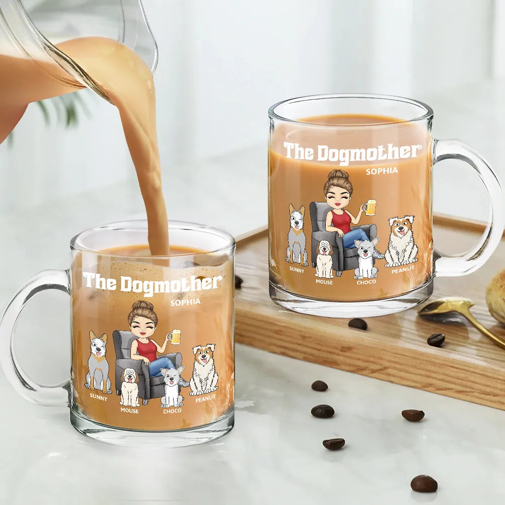 The Dog Mother - Personalized Glass Mug