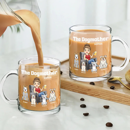 The Dog Mother - Personalized Glass Mug