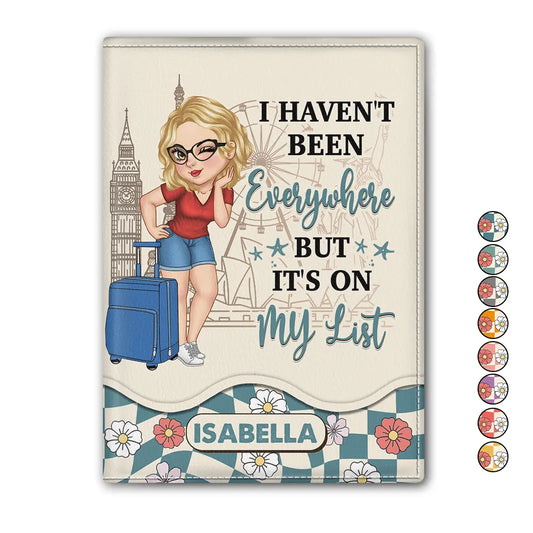 It's On My List Travel Lover - Personalized Passport Cover, Passport Holder