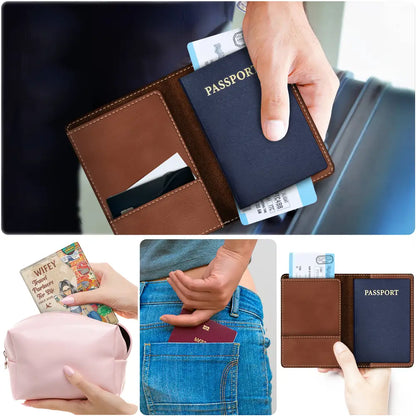 Hubby & Wifey Travel Partners For Life - Personalized Passport Cover, Passport Holder